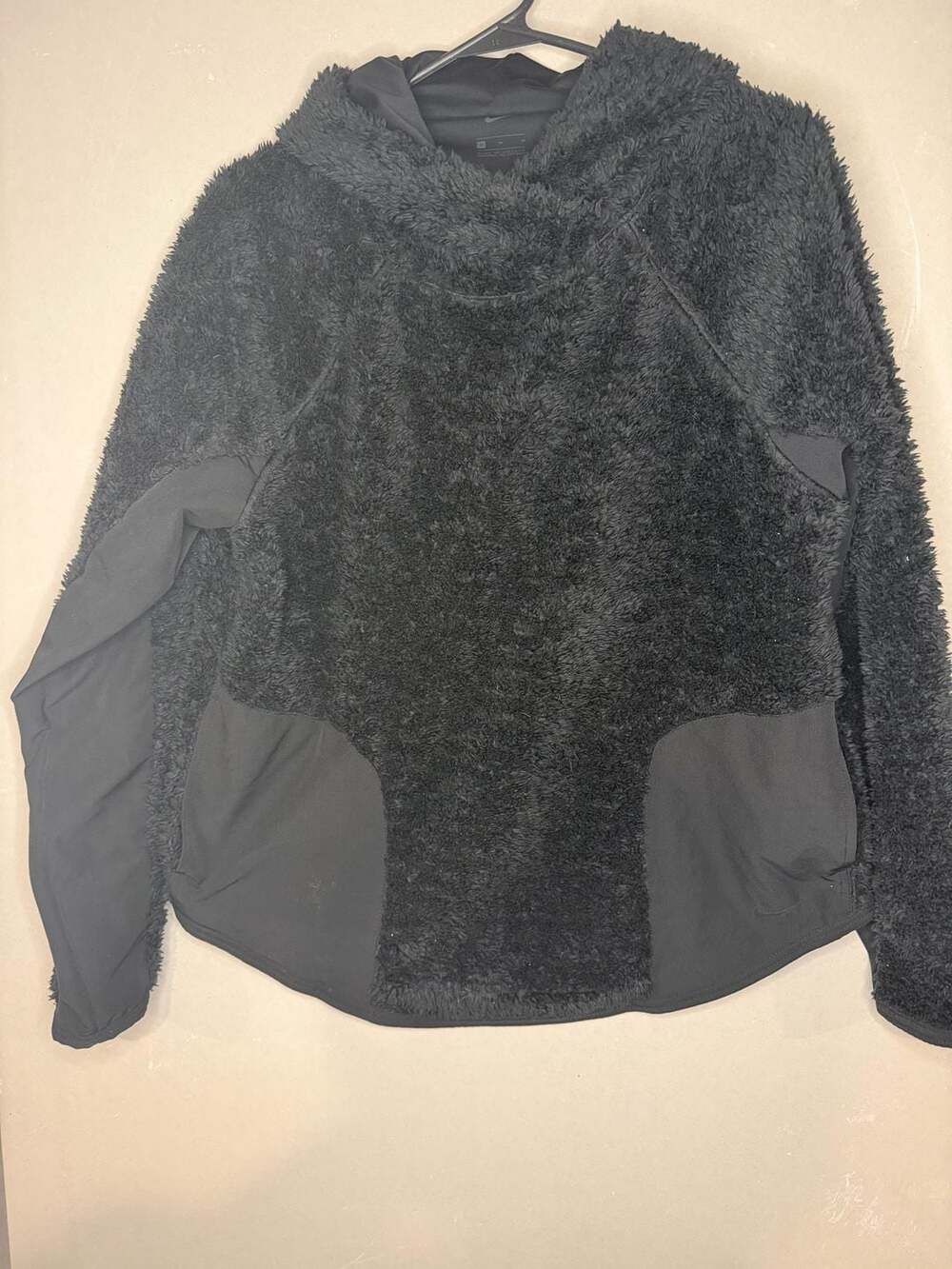 Nike Women's Therma Fleece Pullover Sherpa Hoodie Black M
